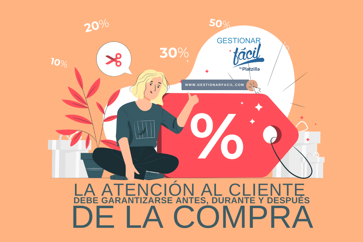 La atención al cliente debe garantizarse antes, durante y después de una compra.