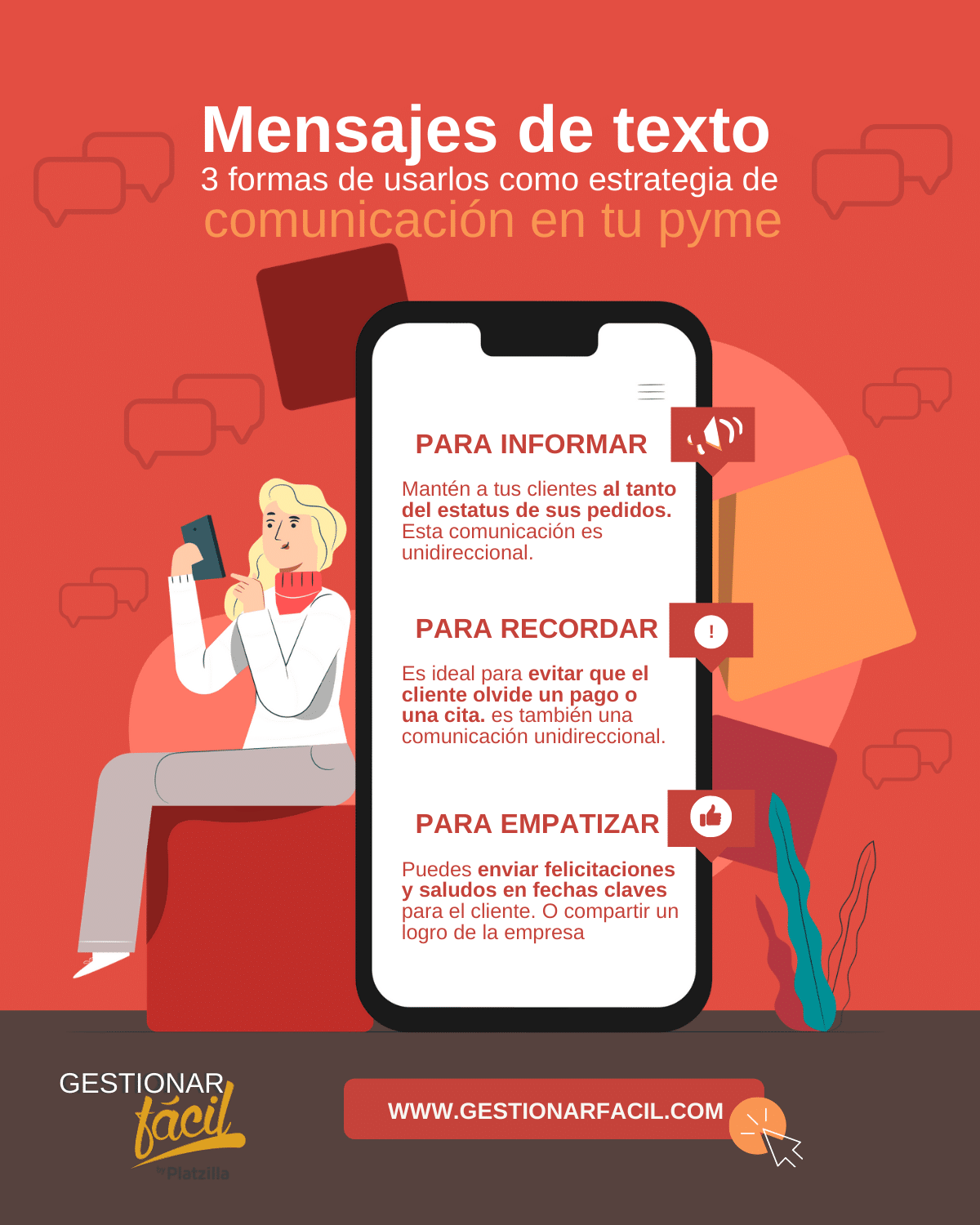 3 formas de utilizar los mensajes de texto como estrategia para comunicarte con tus clientes