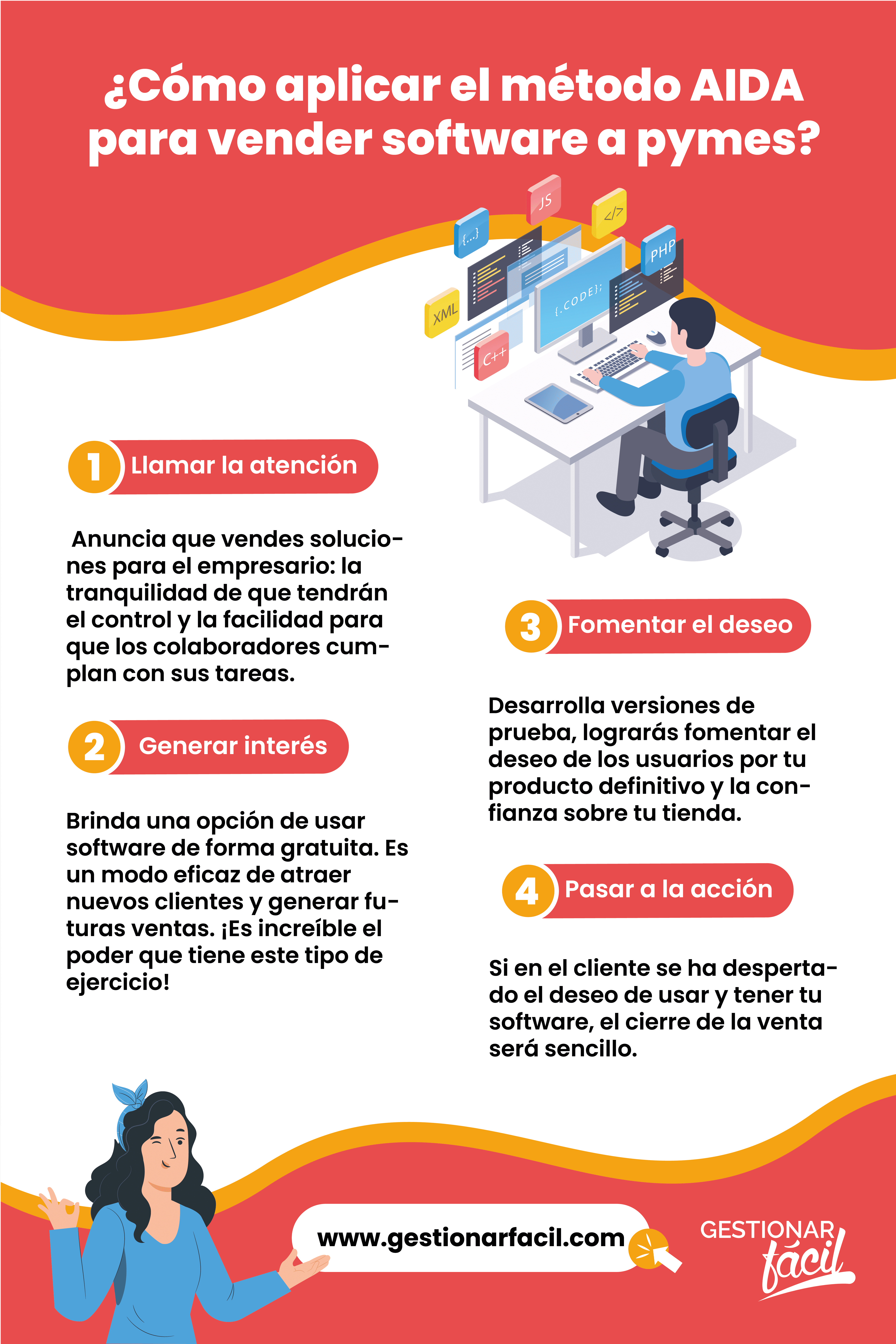 ¿Cómo aplicar el método AIDA para vender software a pymes?