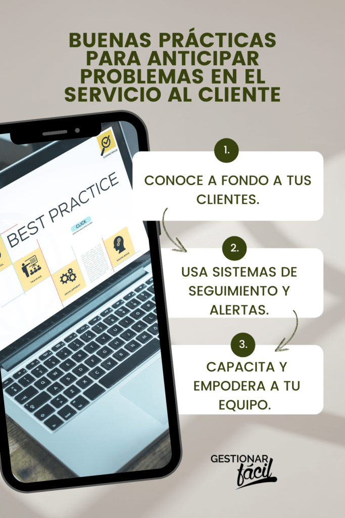 Buenas prácticas en la anticipación a problemas del servicio al cliente