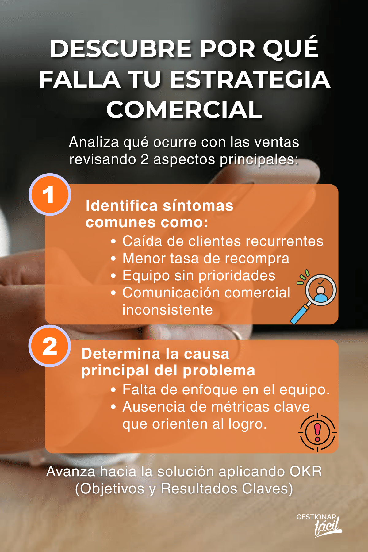 Por qué falla tu estrategia comercial: síntomas y solución con OKR